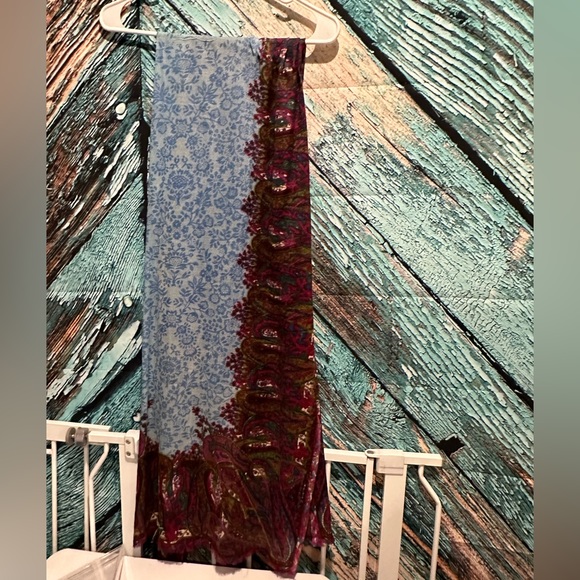 Lucky Brand Raw Edge 100% Wool Scarf, Vintage Y2K - Picture 4 of 4